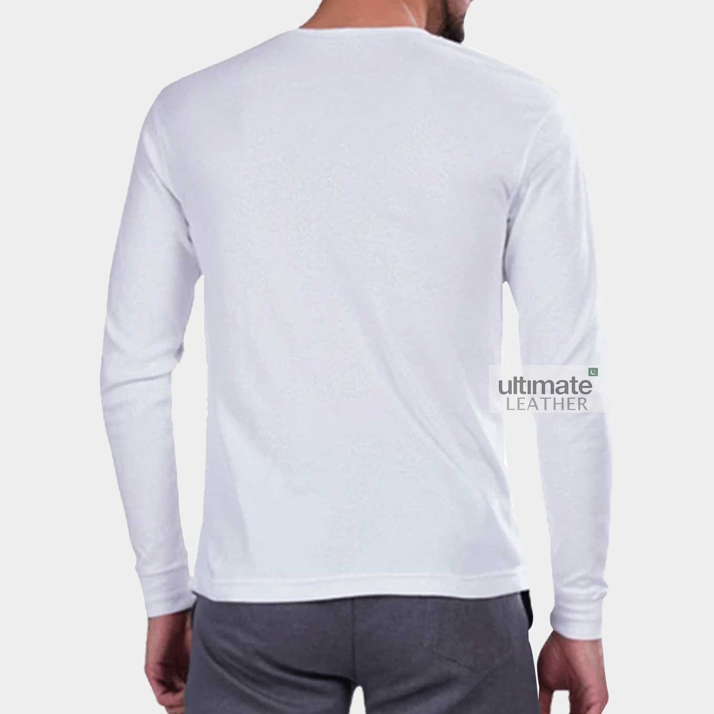 Men's White Fleece T-Shirt