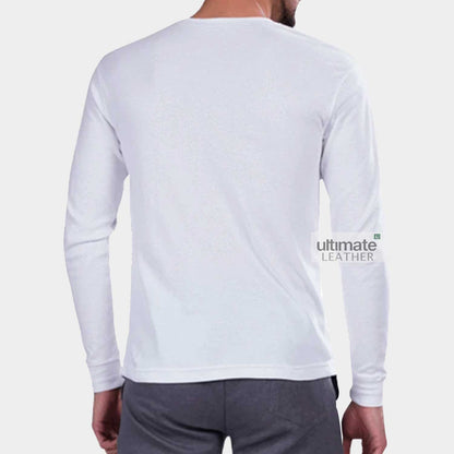 Men's White Fleece T-Shirt