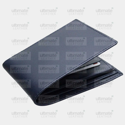 Men's Navy Blue Leather Wallet
