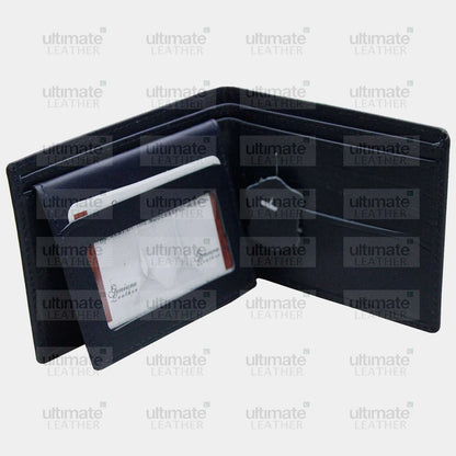 Men's Navy Blue Leather Wallet