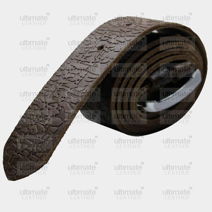 Men's New Design Brown Leather Belt
