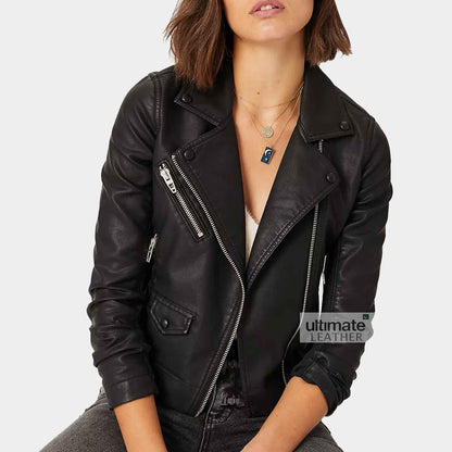 Women's Party Wear Leather Jacket