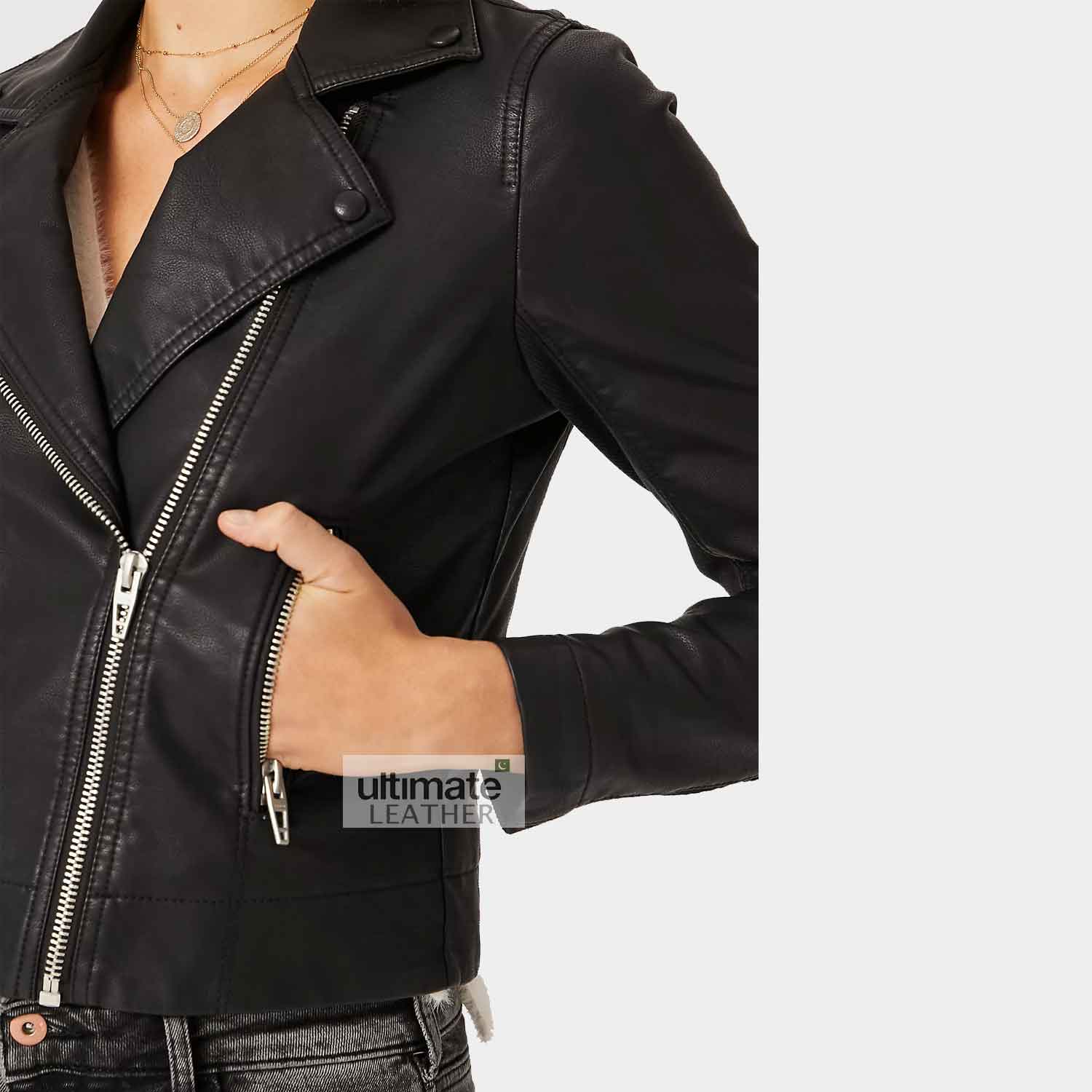 Women's Party Wear Leather Jacket