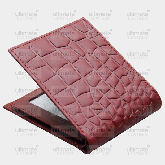 Men's Red Crocodile Wallet