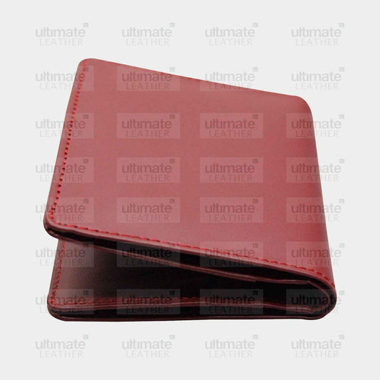 Men's Red Leather Card Holder