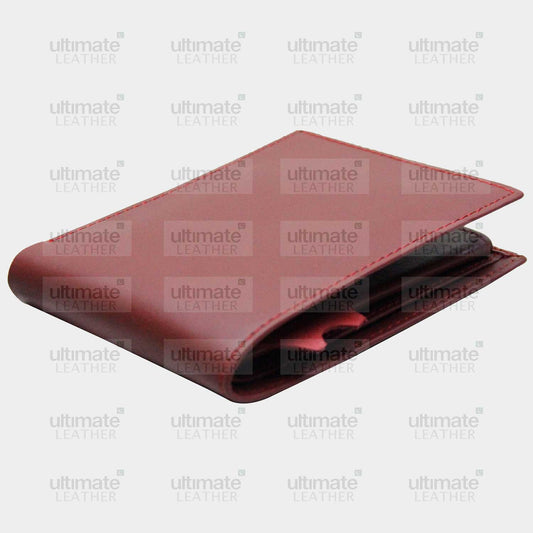 Men's Red Leather Wallet