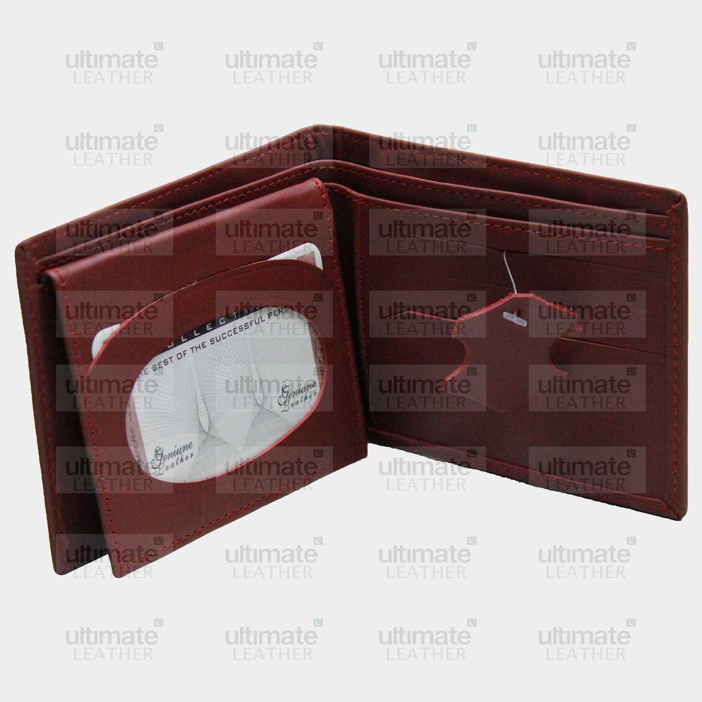 Men's Red Leather Wallet