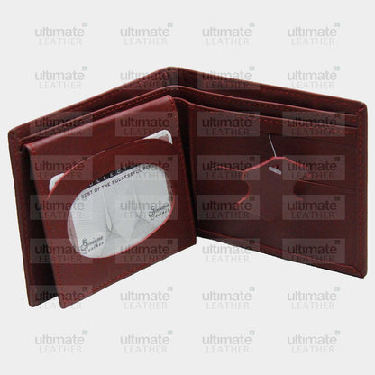 Men's Red Leather Wallet