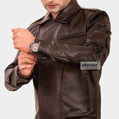Men's Vintage Brando Leather Jacket