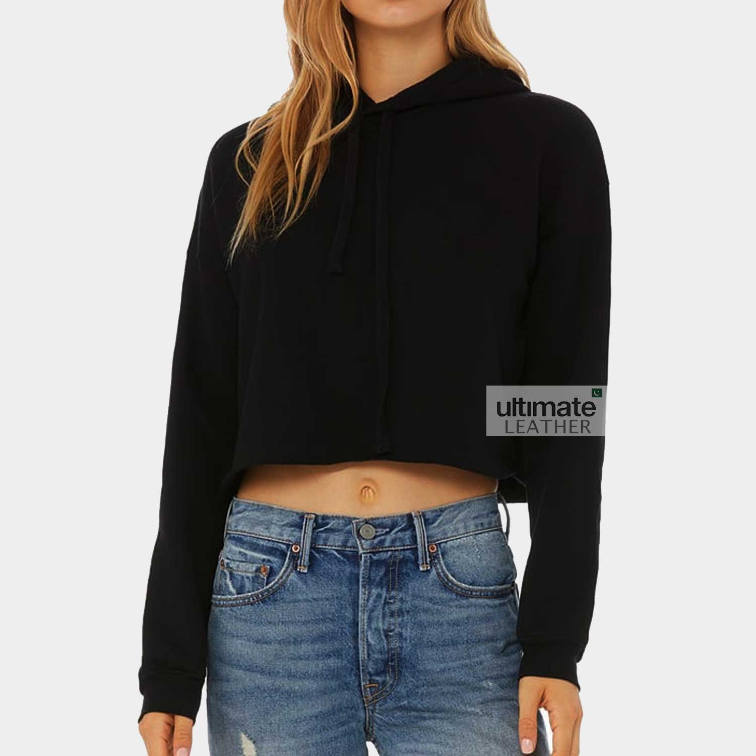 Women's Short Body Fleece Hoodie