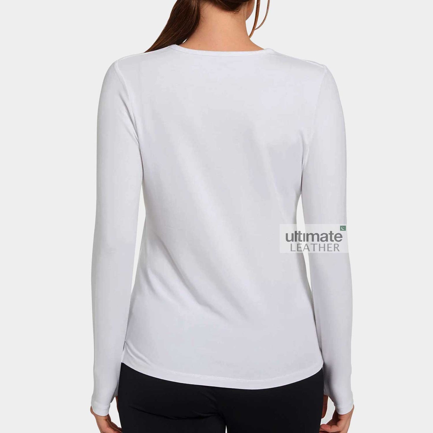 Women's White Fleece T-Shirt