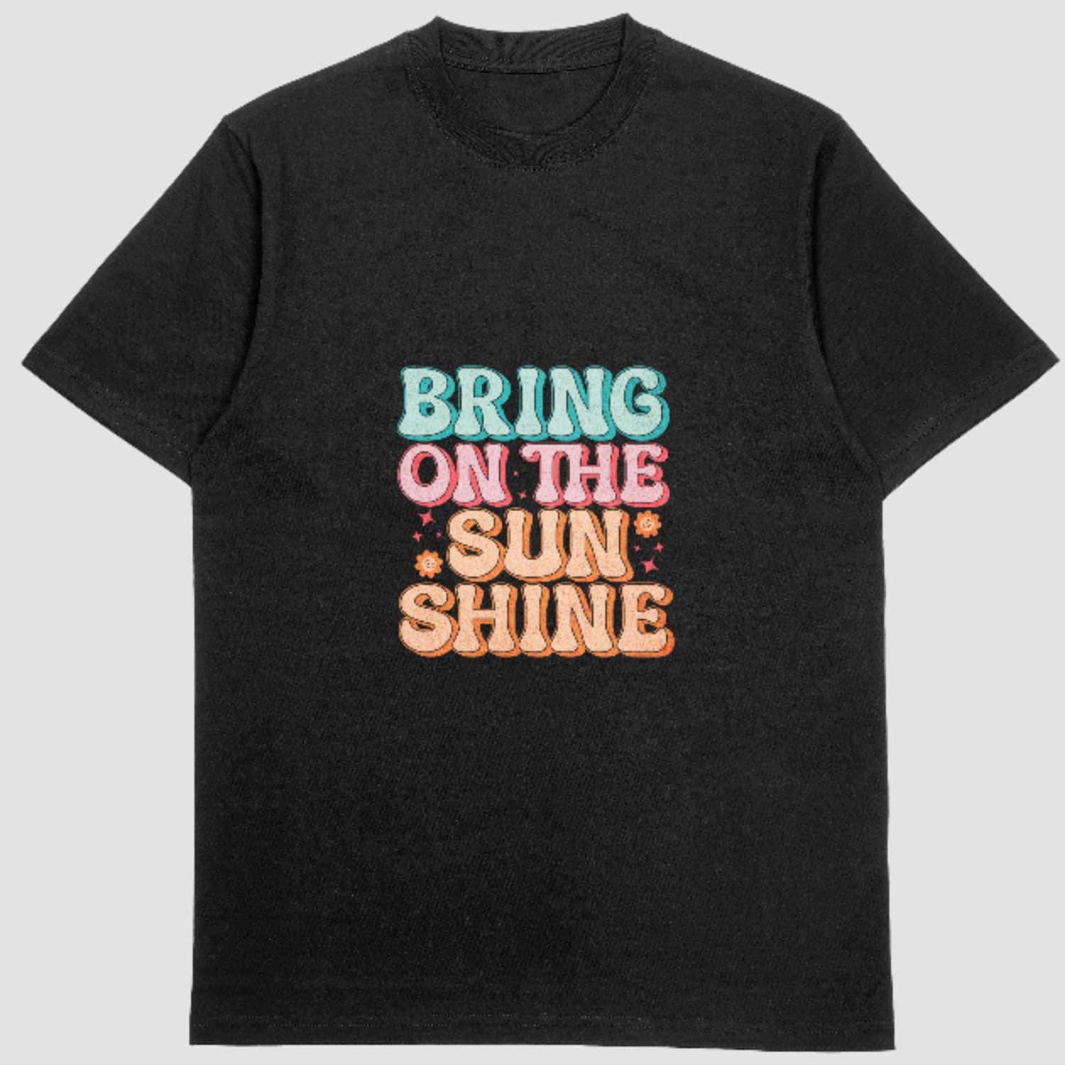 Bring On Sunshine Summer Retro Beach T-shirt