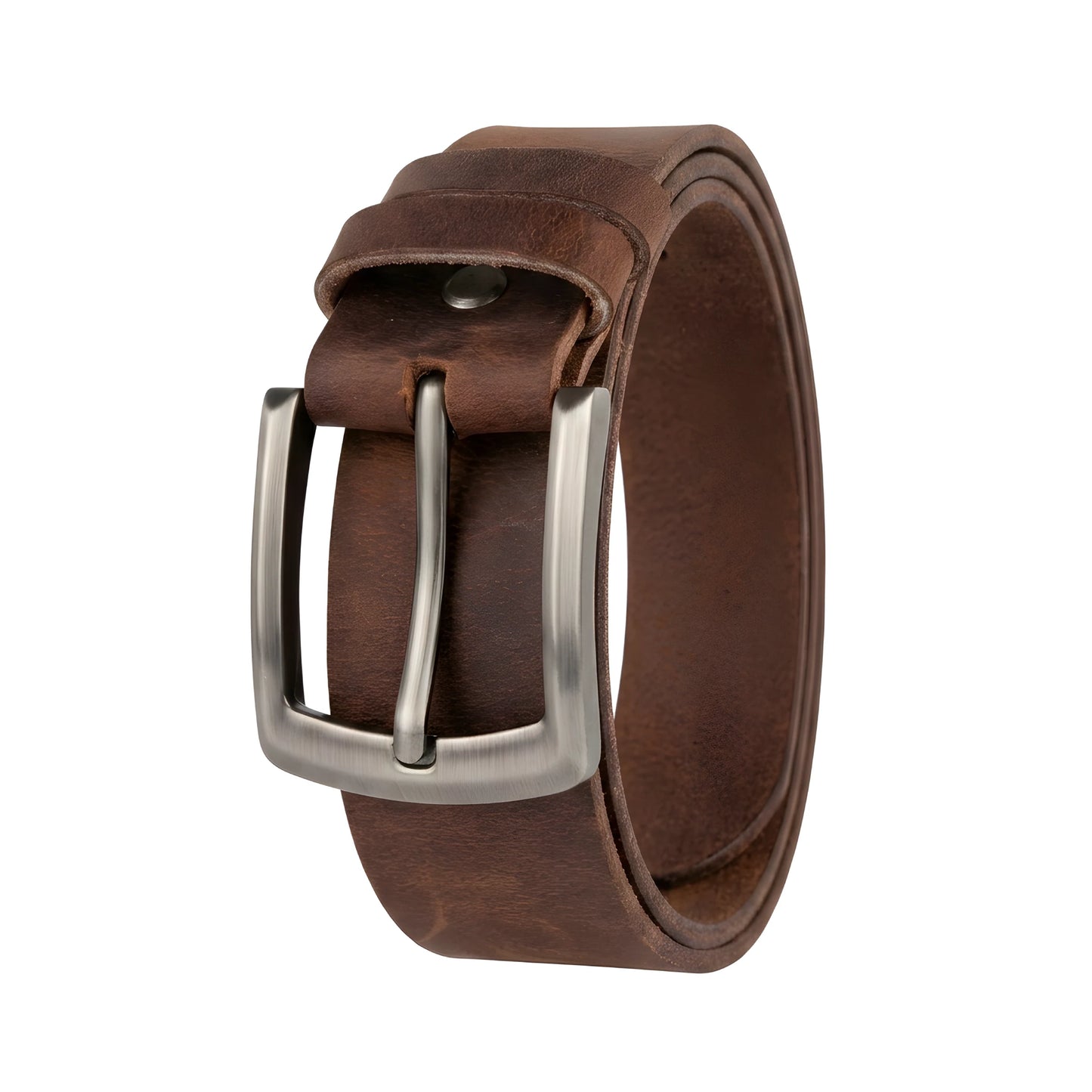 Vintage Brown Genuine Leather Belt for Men