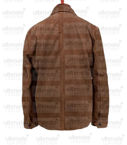 Vintage Mens Brown Shirt Suede Leather Jacket