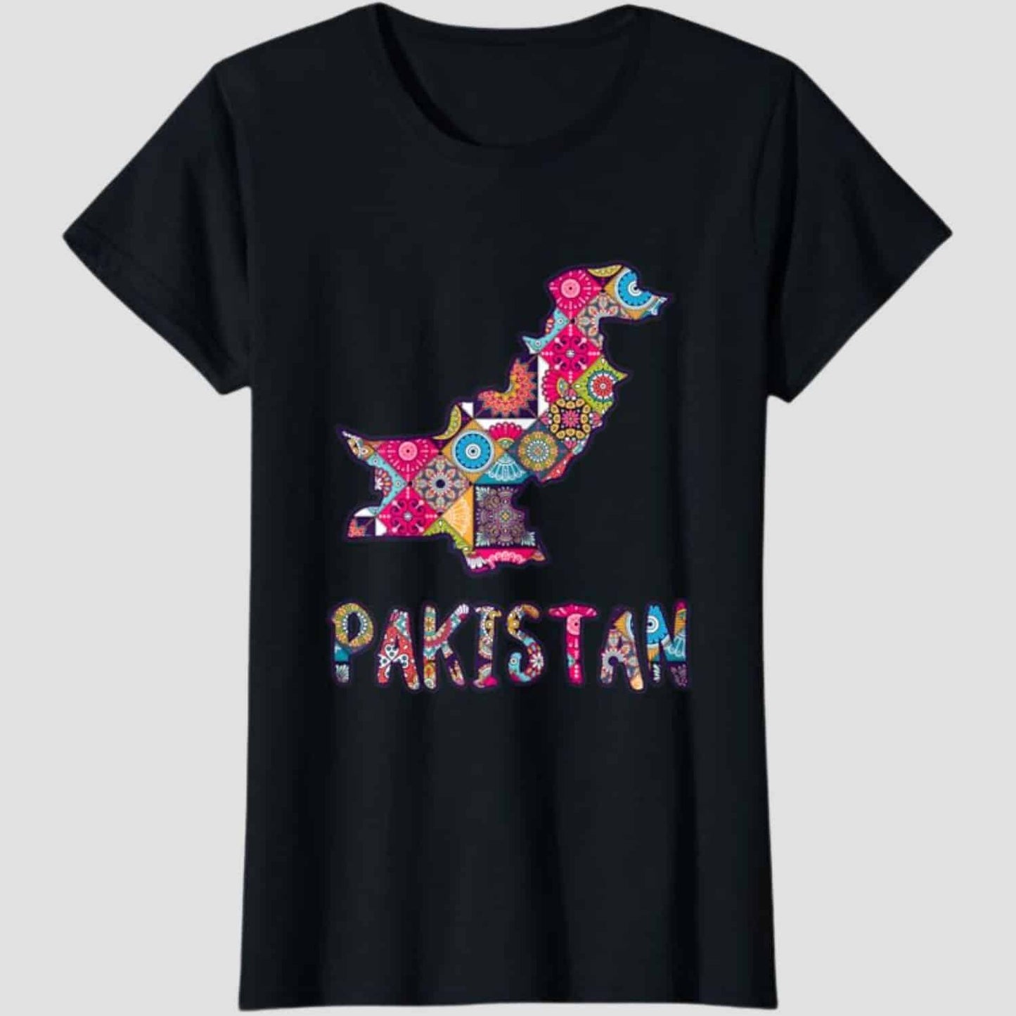 Pakistani Culture Map pattern T-Shirt