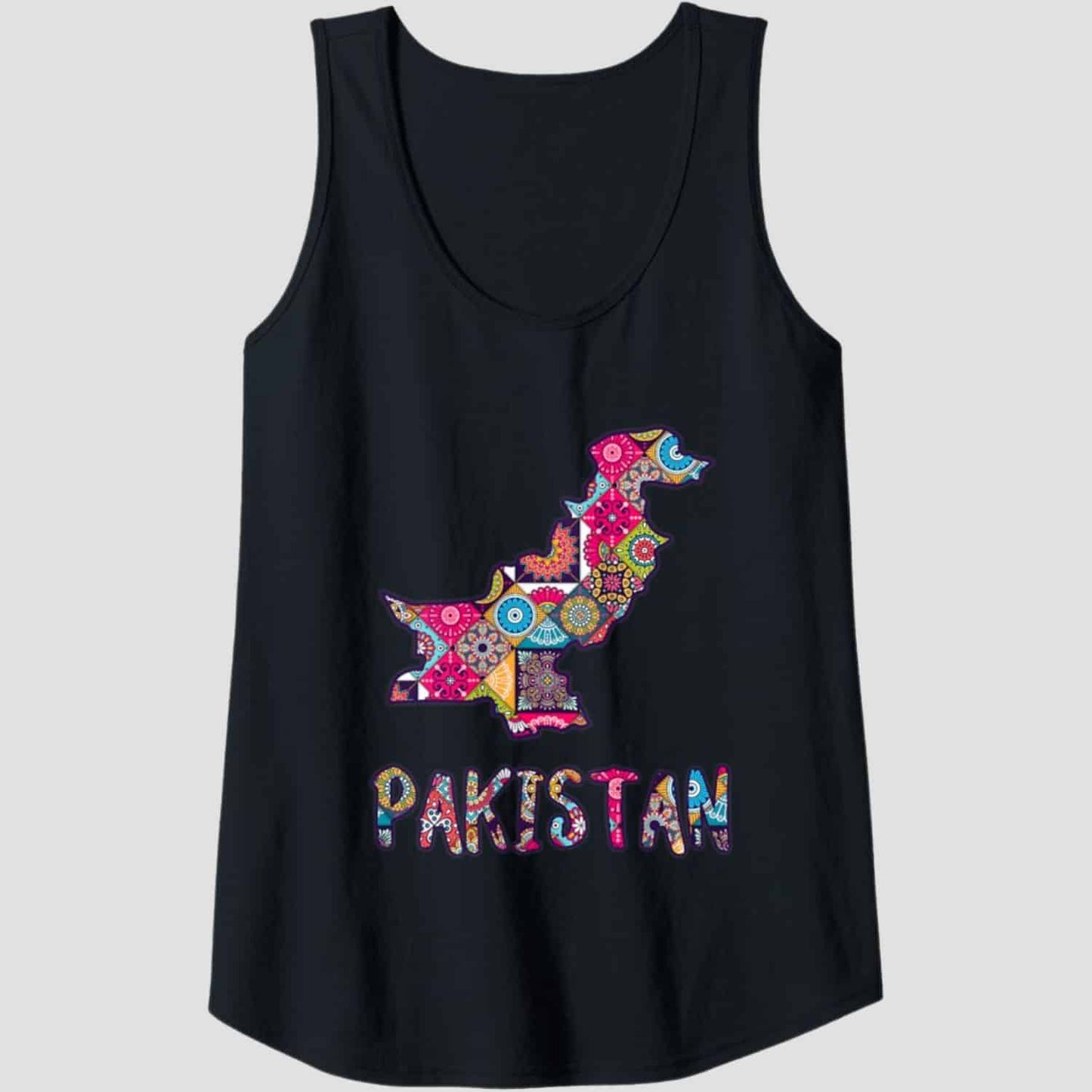 Pakistani Culture Map Pattern T-Shirt Girls Top