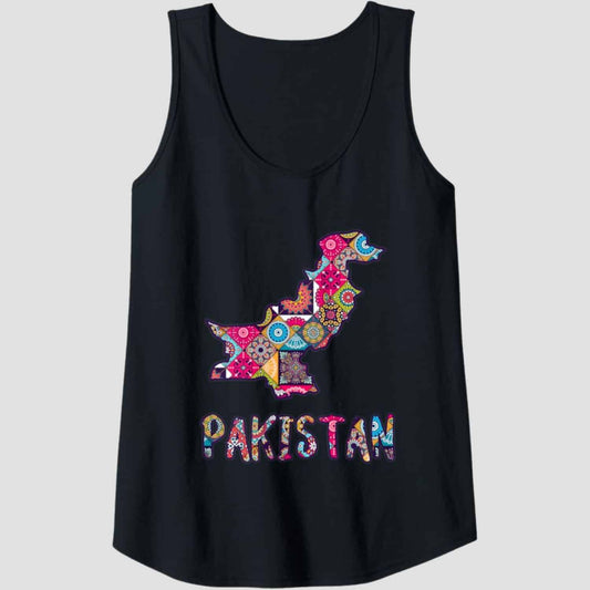 Pakistani Culture Map Pattern T-Shirt Girls Top