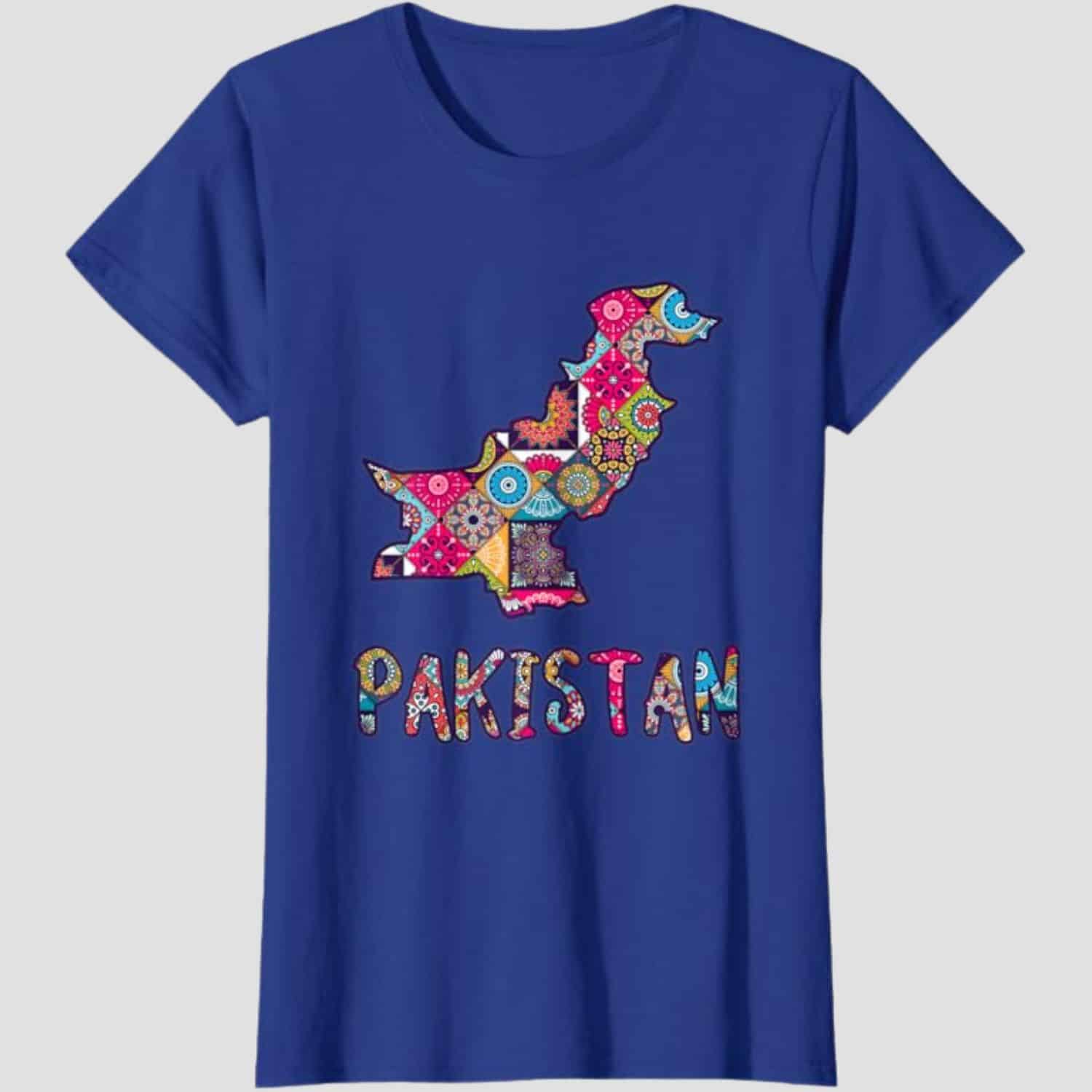 Pakistani Culture Map pattern T-Shirt
