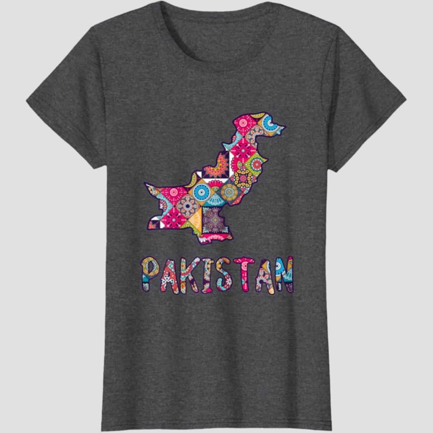 Pakistani Culture Map pattern T-Shirt
