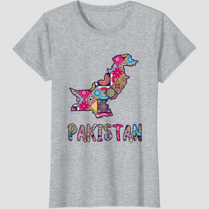 Pakistani Culture Map pattern T-Shirt