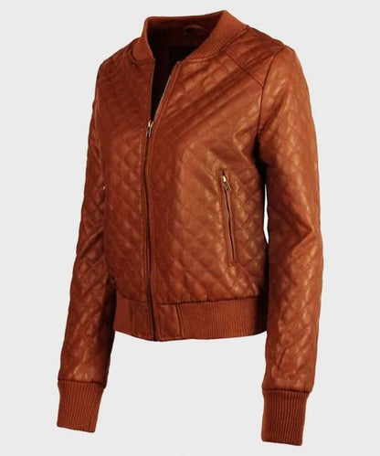 Women's Brown Leather Jacket