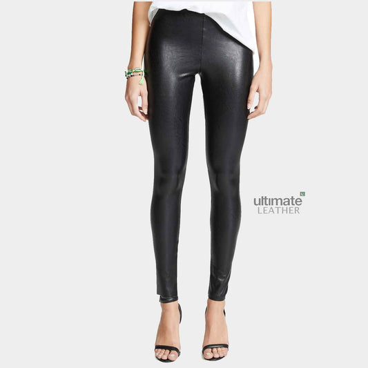 Women's Skinny Leather Legging Pant