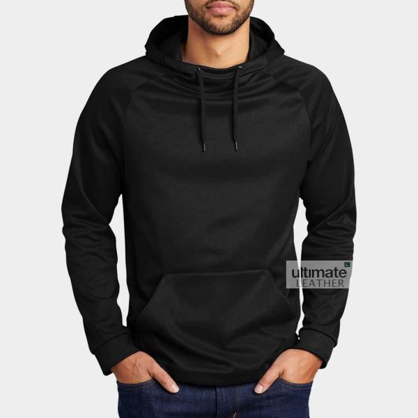 Men's Black Fleece Hoodie