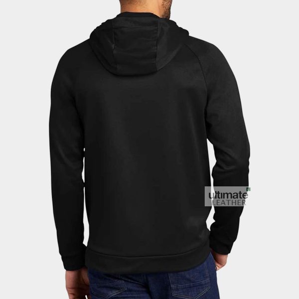 Men's Black Fleece Hoodie - Image 3