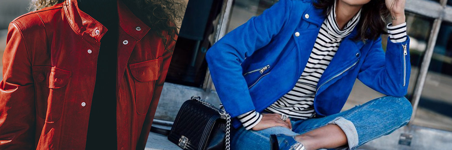 Womens Red Leather Jacket Blue Leather Jacket Ultimate Leather