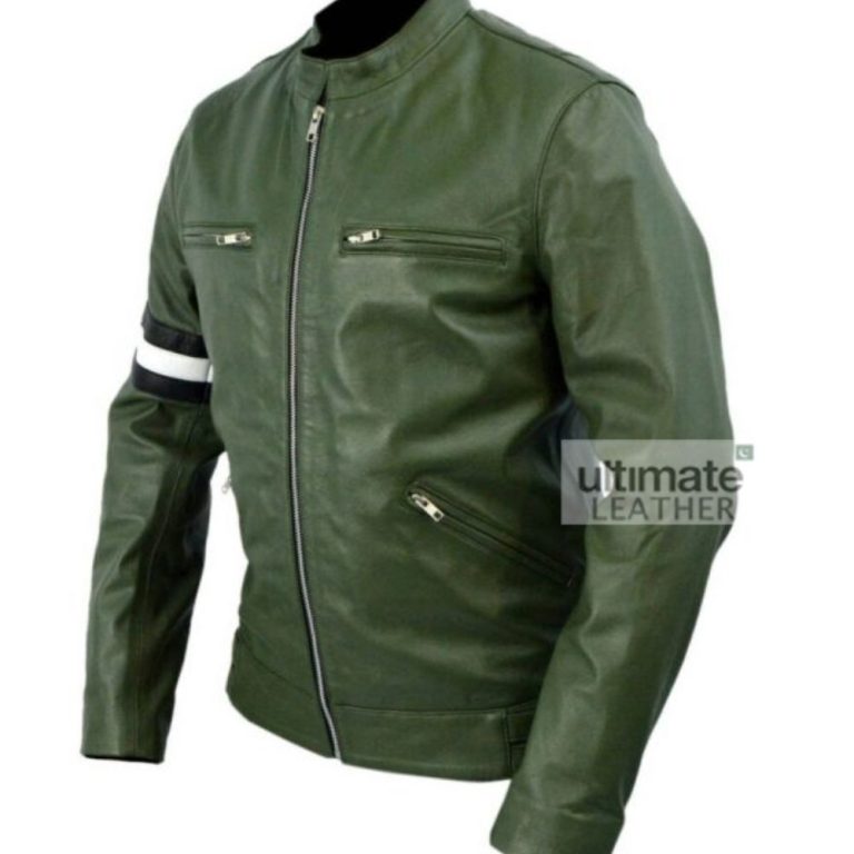 Men's Green Leather Jacket Ultimate Leather